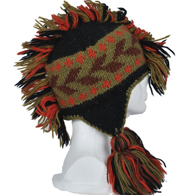 Shop Handmade Unisex Knitted Mohawk Beanie (Nepal) - Free Shipping On