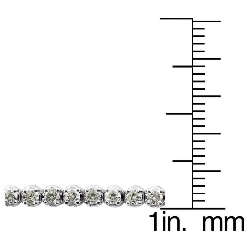 Auriya 3 carat TW Round Diamond Tennis Bracelet 14k Gold