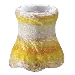 Crystorama Yellow Silk Mini Shades (Set of 4)