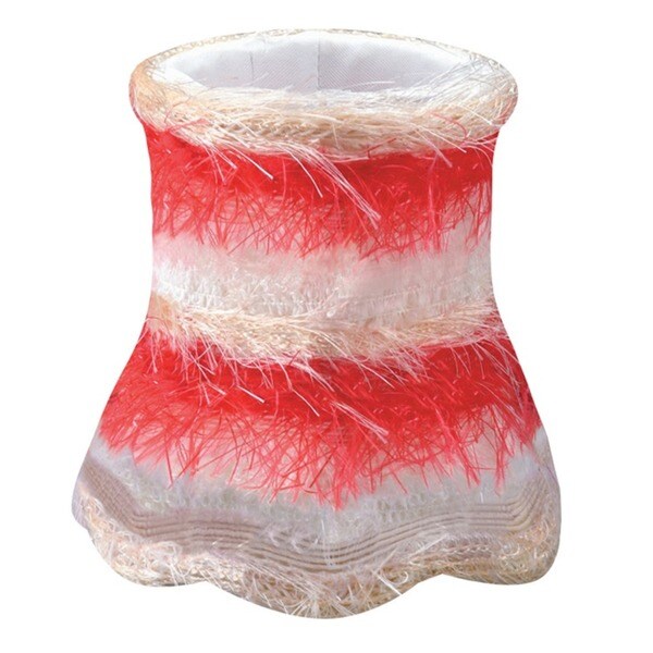 Crystorama Red Silk Mini Shades (Set of 4)