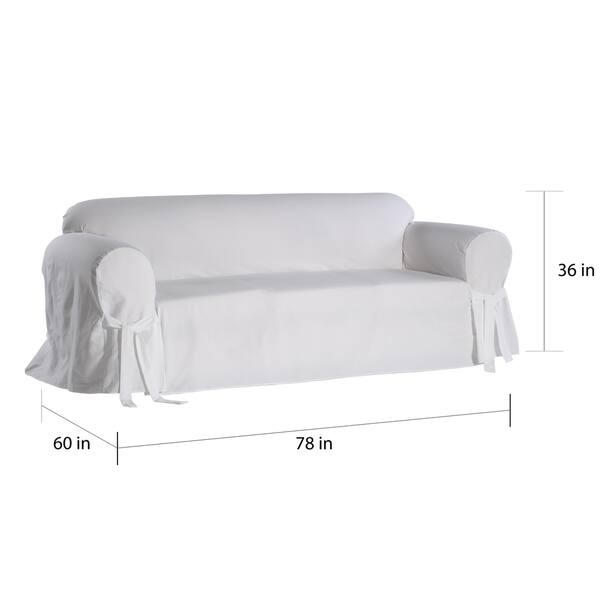 Classic Slipcovers Cotton Duck CasualFit Loveseat Slipcover Bed Bath