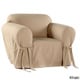 preview thumbnail 6 of 7, Classic Slipcovers Cotton Duck Chair Slipcover Khaki