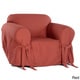 preview thumbnail 7 of 7, Classic Slipcovers Cotton Duck Chair Slipcover Red