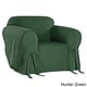 preview thumbnail 9 of 7, Classic Slipcovers Cotton Duck Chair Slipcover Hunter Green