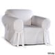 preview thumbnail 8 of 7, Classic Slipcovers Cotton Duck Chair Slipcover White