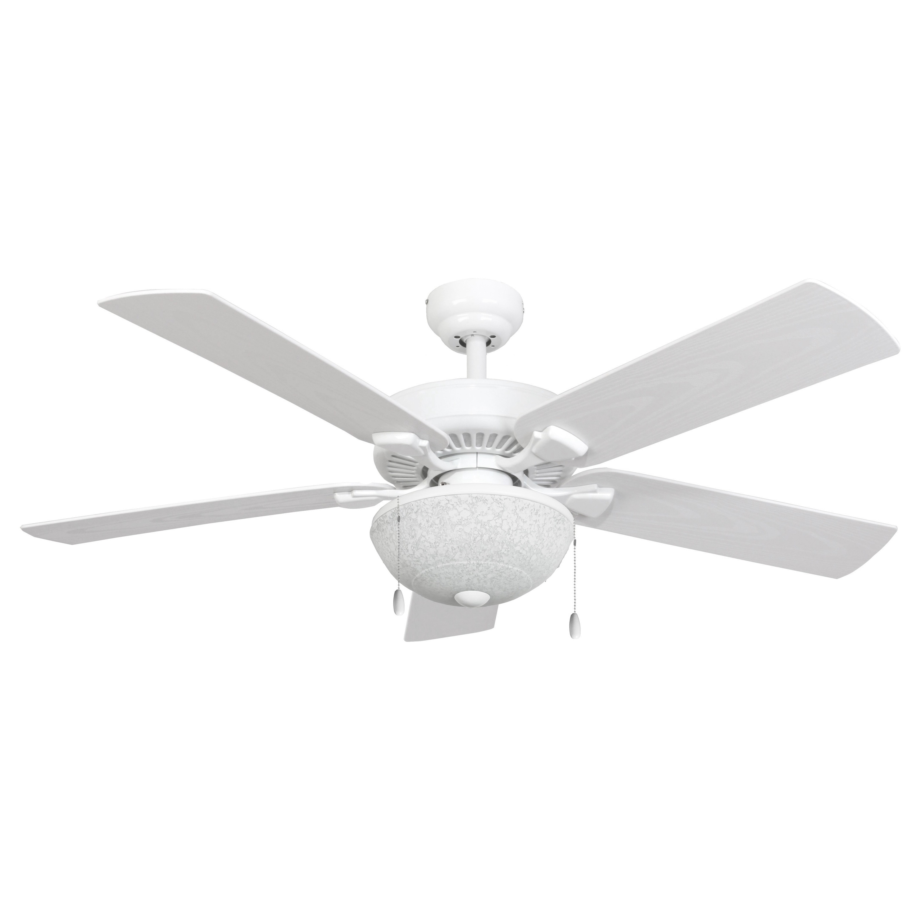 Shop Ecosure Wharfside White Globe 52 Inch Ceiling Fan And Remote