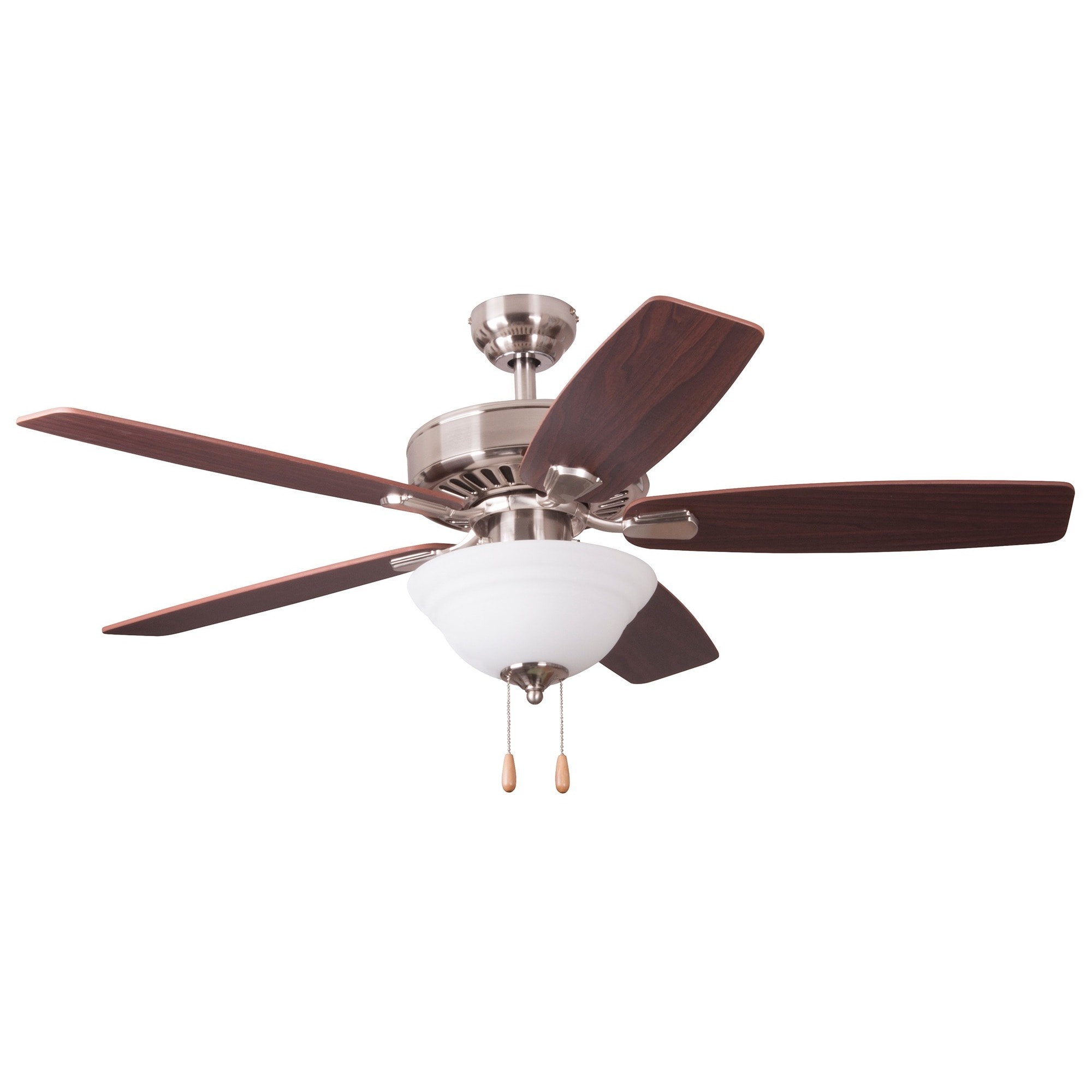 Copper Grove Chortkiv 52 Inch Brushed Nickel Ceiling Fan With Remote Control
