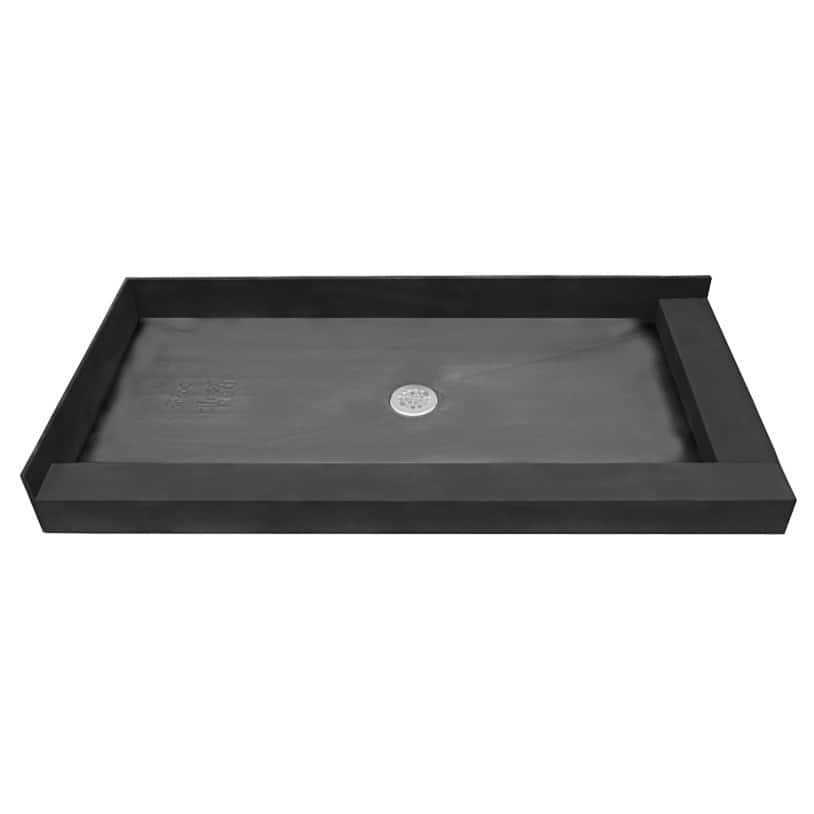 Redi Base 34 x 48 Shower Pan Center Drain Right Dual Curb