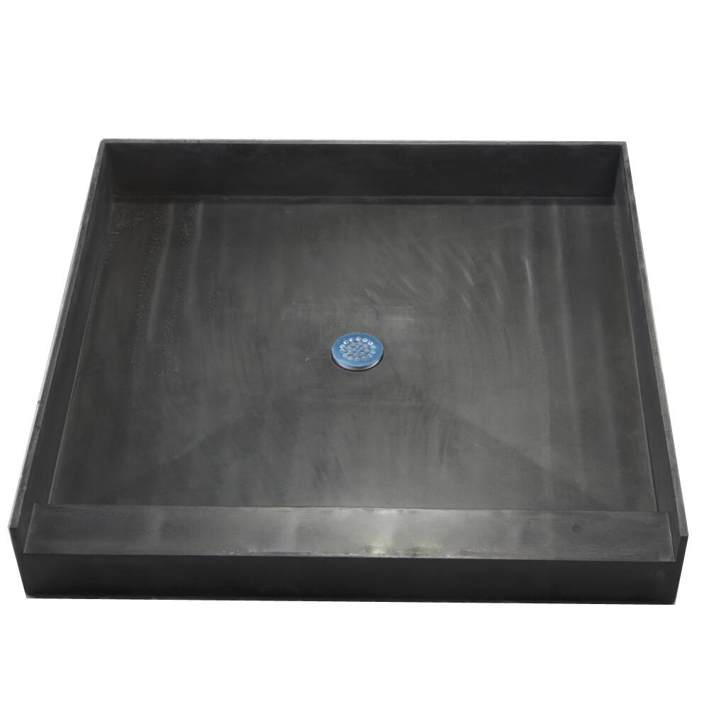 Redi Base 48 x 48 Single Curb Shower Pan with Center Drain