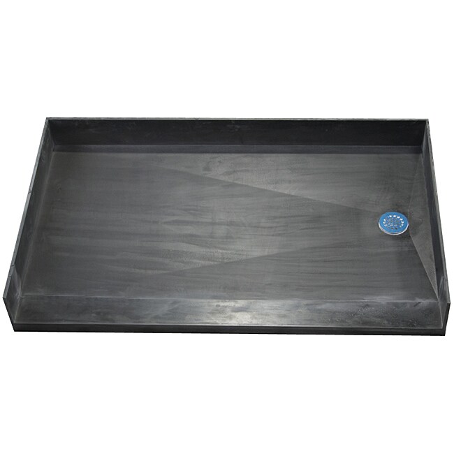 Tile Ready Shower Pan 40 x 60 Right Barrier Free PVC Drain