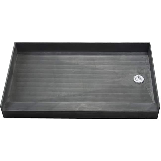 Redi Base 30 x 60 Single Curb Shower Pan with Right Drain