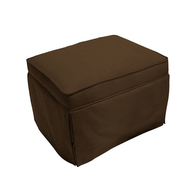 The Rockabye Glider Co. Taylor Chocolate Microfiber Ottoman