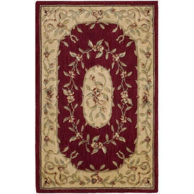 Nourison Chambord Red Floral Rug (96 X 13)