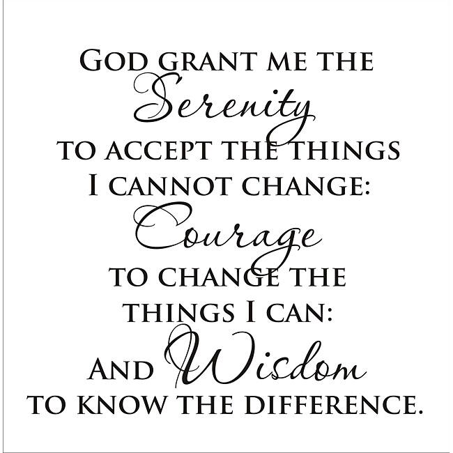 Vinyl Attraction 'Serenity Prayer' Vinyl Wall Art