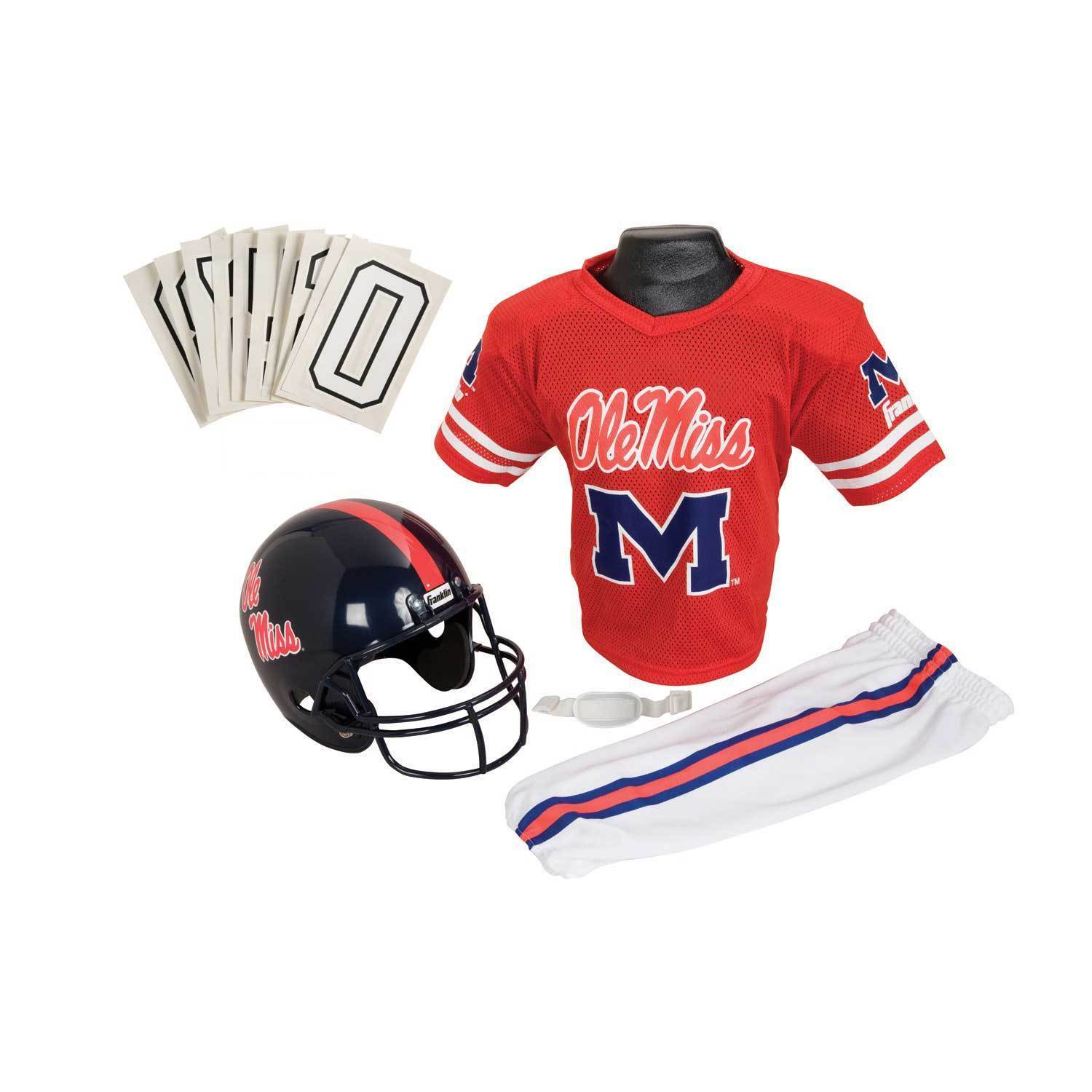 Franklin Sports Youth Mississippi Football Uniform Set Mississippi M eBay