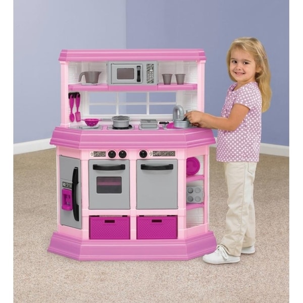 plastic kitchen play set