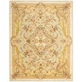 Safavieh Handmade Aubusson Creteil Beige/ Light Gold Wool Rug - 6' x 9'