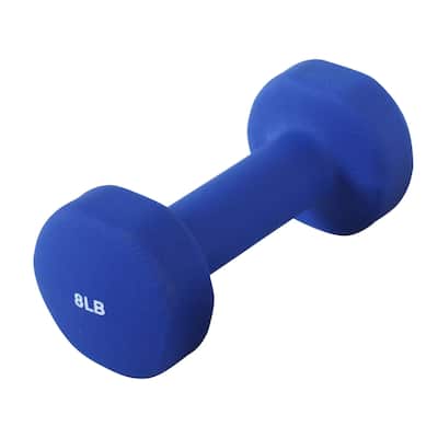 Sunny Health Fitness 8 lb Neoprene Dumbbells (Set of 2)