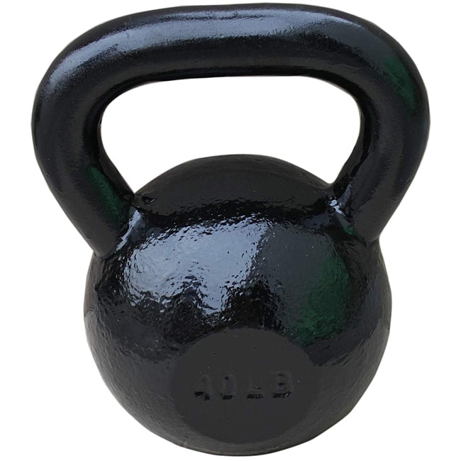 Sunny Black 40-pound Kettle Bell
