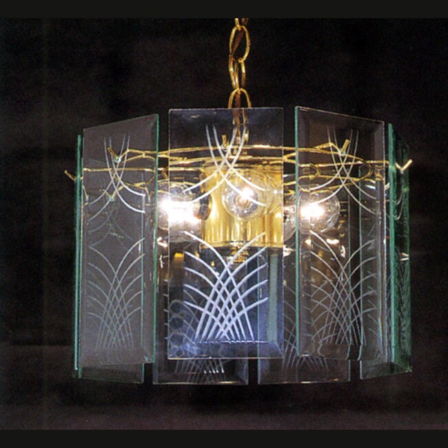 Triarch International Wexford 3-light Polished Brass Pendant