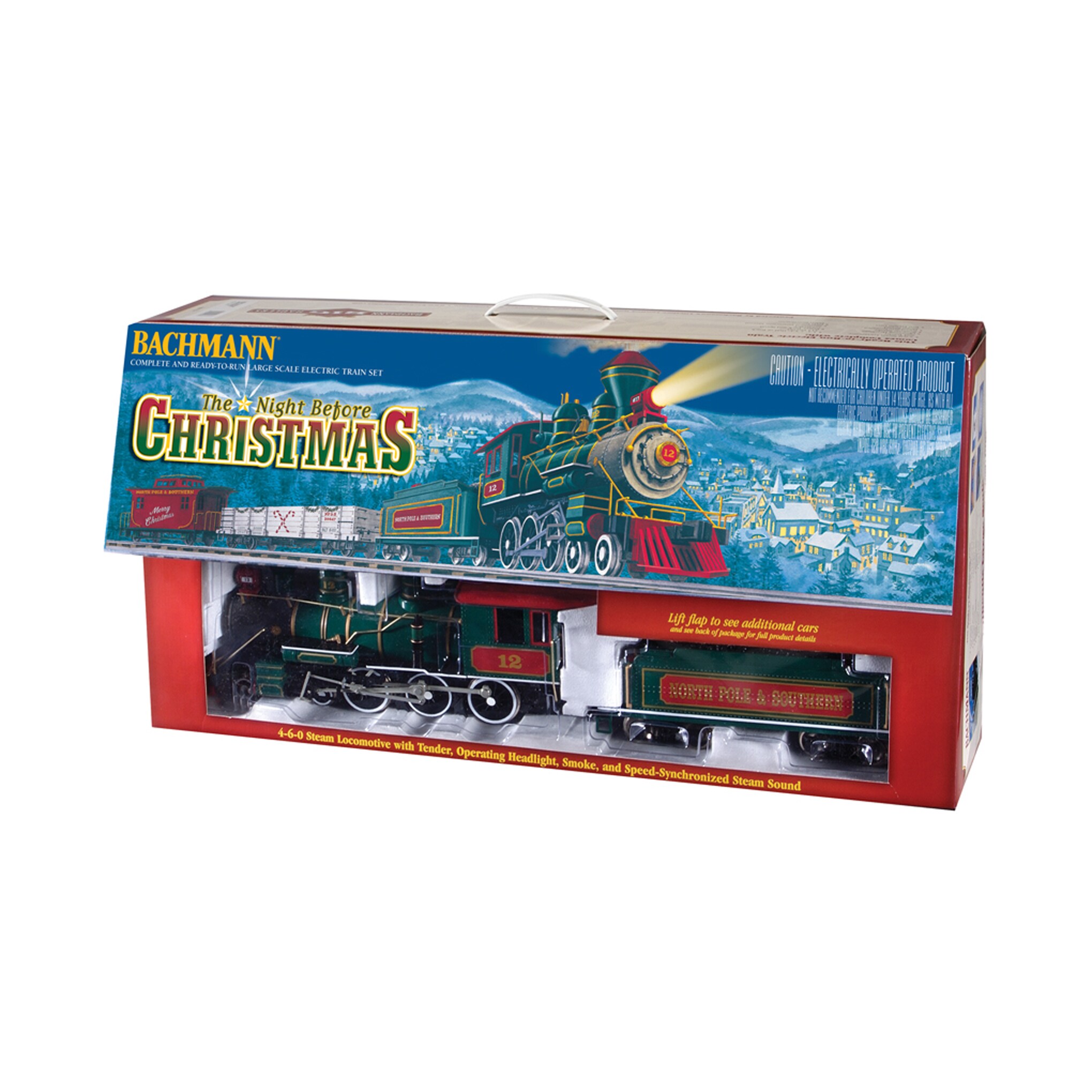 white christmas train set