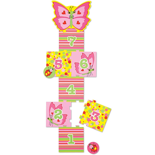 Melissa   Doug Bella Butterfly Hopscotch Play Set