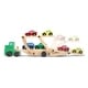 preview thumbnail 6 of 5, Melissa & Doug Car Carrier Truck & Cars Wooden Toy Set