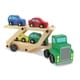 preview thumbnail 5 of 5, Melissa & Doug Car Carrier Truck & Cars Wooden Toy Set