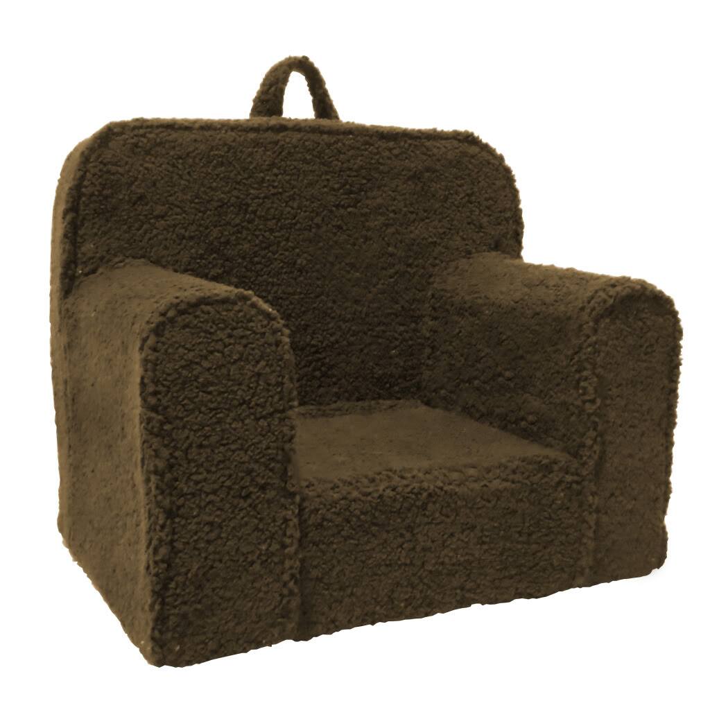 Magical Harmony Kids Chocolate Sherpa Everywhere Foam Chair