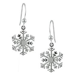 WithLoveSilver 925 Sterling Silver Mini Holiday Winter Christmas Snowflake Charm Stud Earrings 