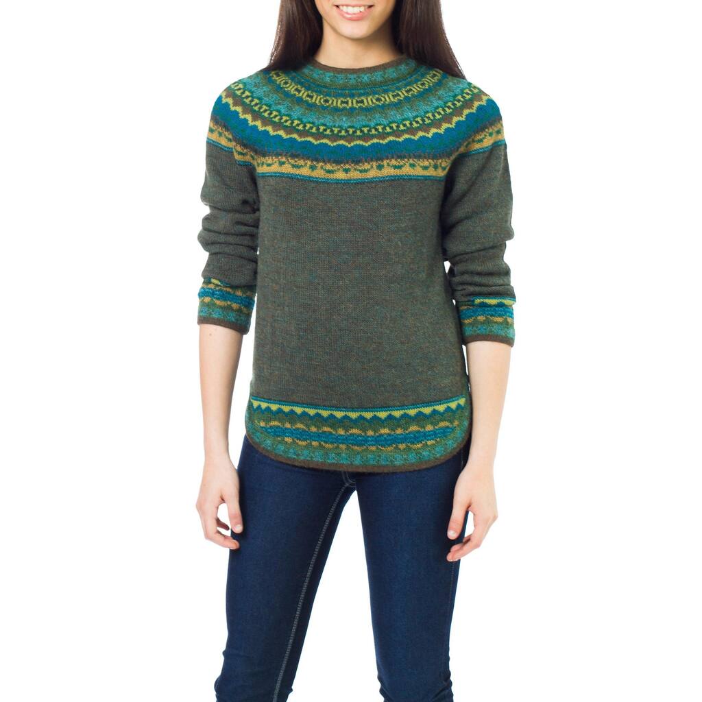 Handmade Inca Valley Alpaca Wool Sweater (Peru)