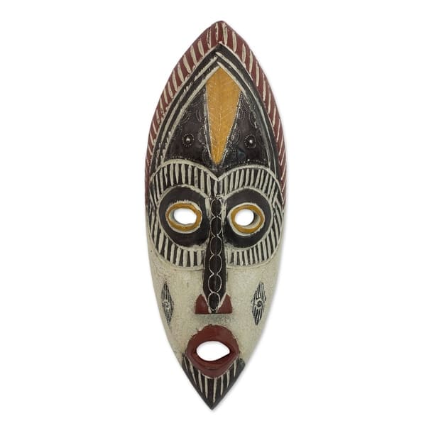 Handmade Kaduna Protector Sese Wood Mask (Ghana) - - 6291473