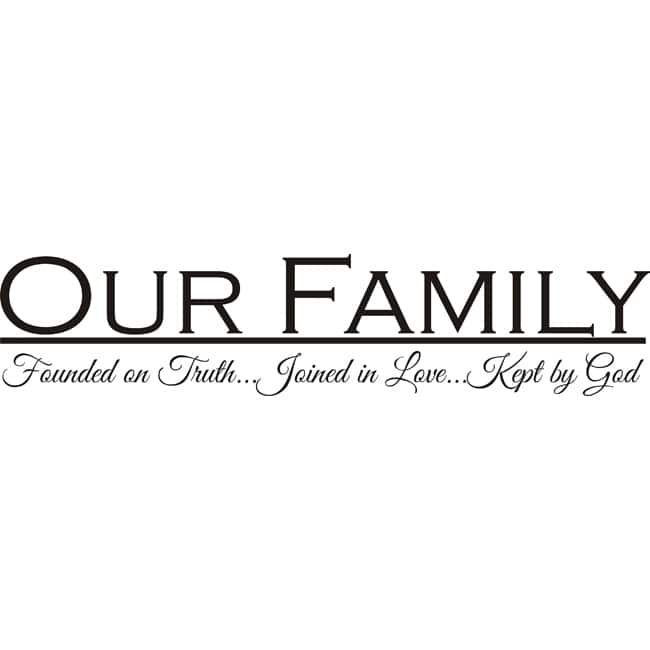 Design on Style 'Our Family' Vinyl Wall Art Quote