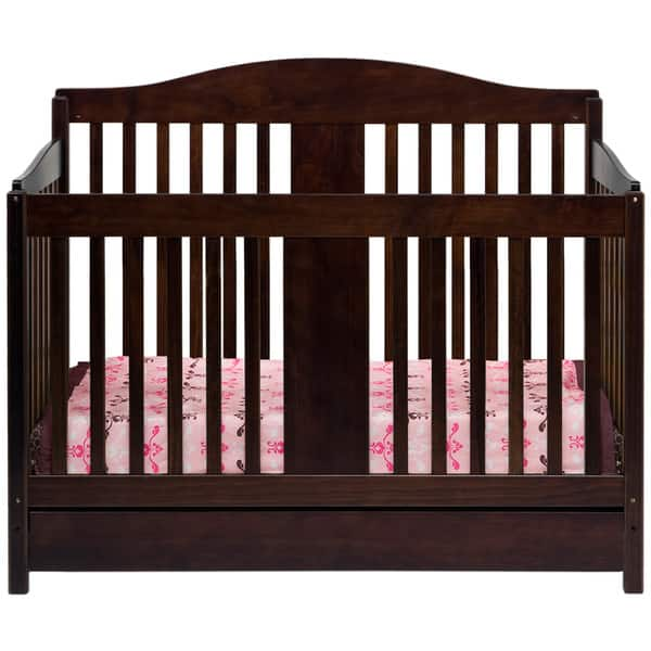 Shop Davinci Richmond 4 In 1 Crib With Toddler Rail In Espresso