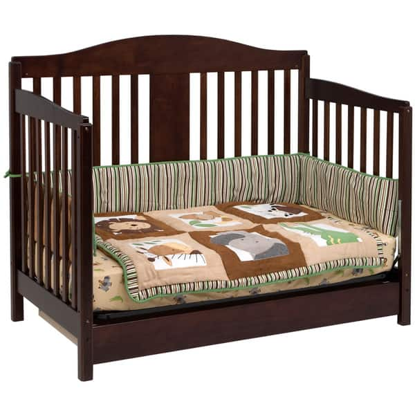 Shop Davinci Richmond 4 In 1 Crib With Toddler Rail In Espresso