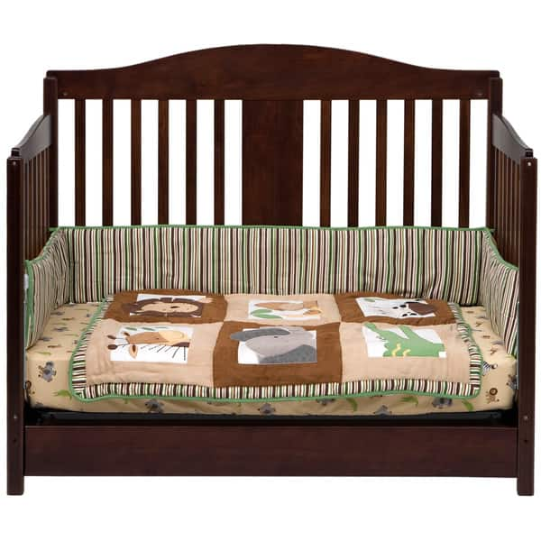 Shop Davinci Richmond 4 In 1 Crib With Toddler Rail In Espresso