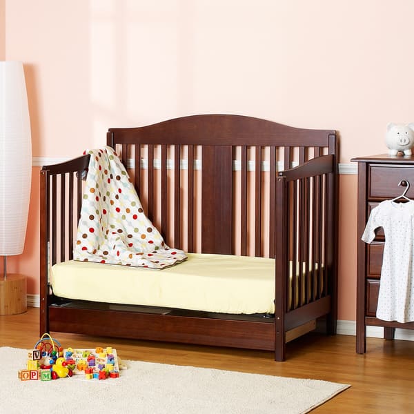 Shop Davinci Richmond 4 In 1 Crib With Toddler Rail In Espresso