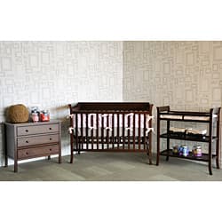slide 2 of 3, Ava Complete 5 piece Nursery Set by BabyMod in Espresso