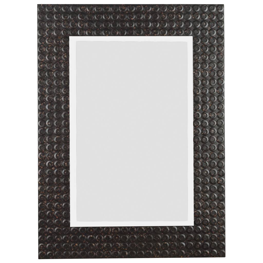 St. Lucie Black Multi-Finish Wall Mirror (38 x 28)