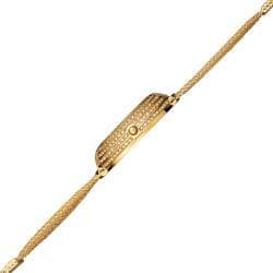 Burgi Women's Crystal Mesh Classic Gold-Tone Bracelet Quartz Watch