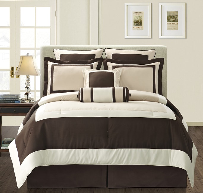 Shop EverRouge Ivory Gramercy Queen-size 8-piece Comforter