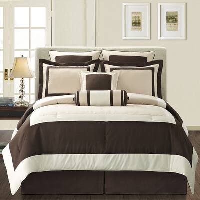 Shop Ivory Gramercy King Size 8 Piece Comforter Set Free