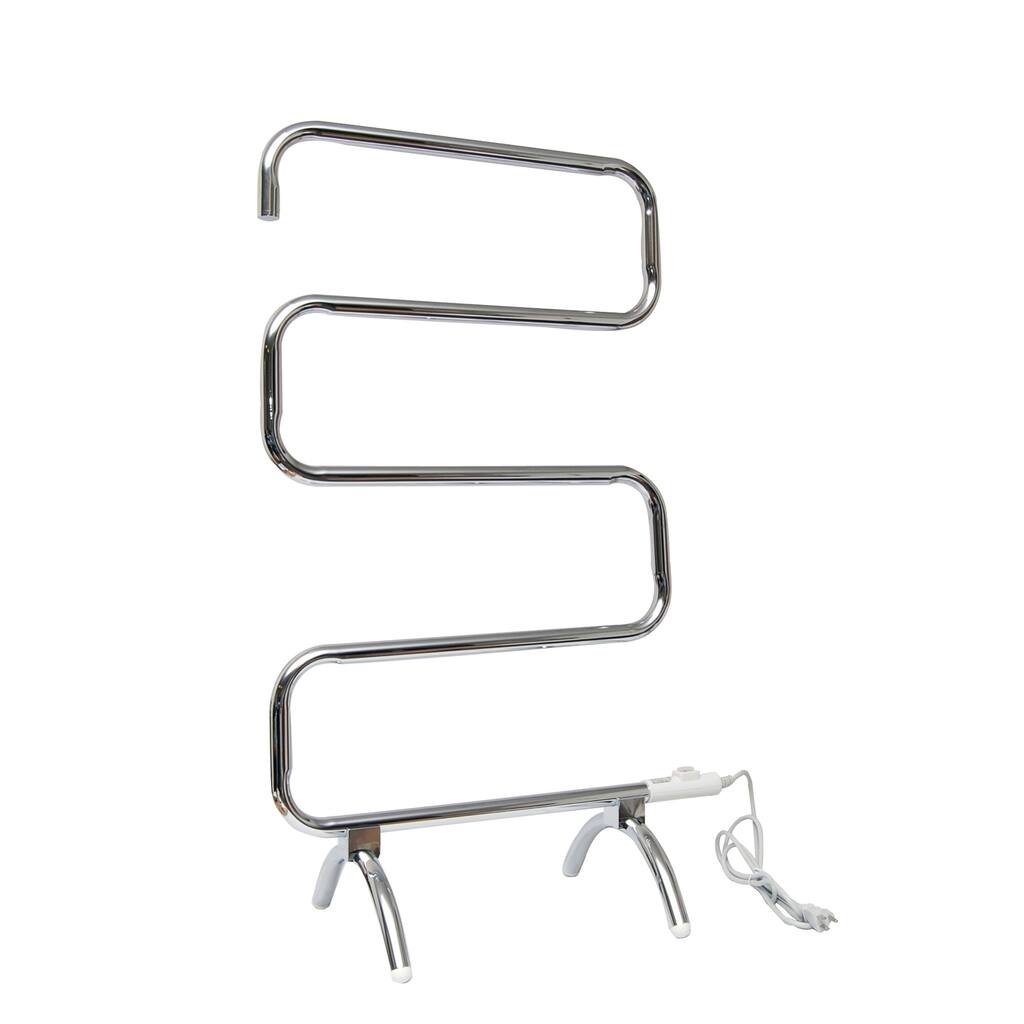 S-shape Towel Warmer Drying Rack - Chrome - N/A