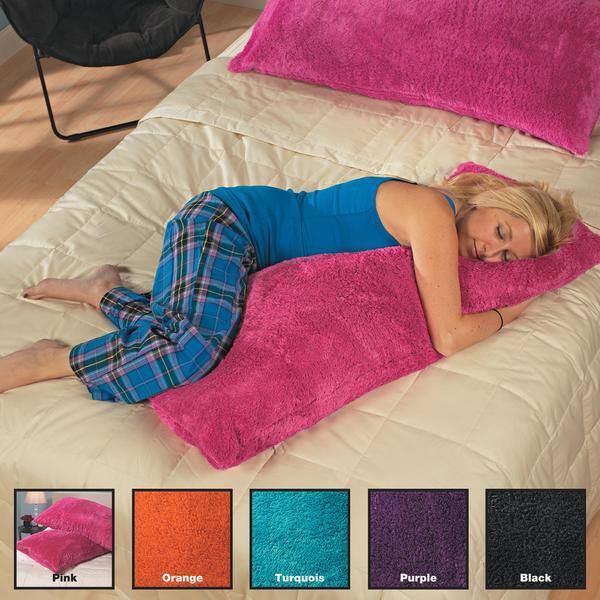 Shop Comfort Shag Body Pillows Set Of 2 Free Shipping On