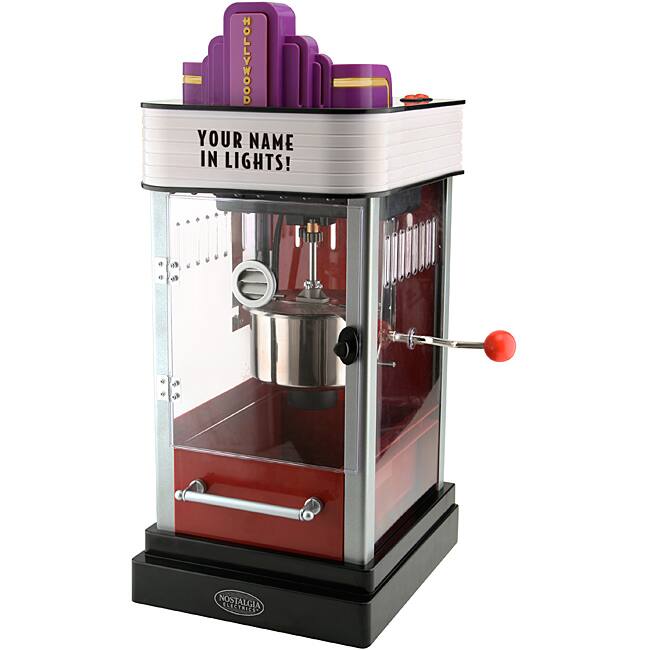 Nostalgia Hollywood Kettle Popcorn Maker