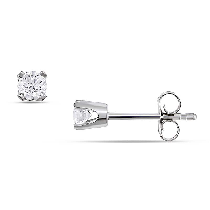 Miadora 14k Gold 1/5ct TDW Round Diamond Stud Earrings