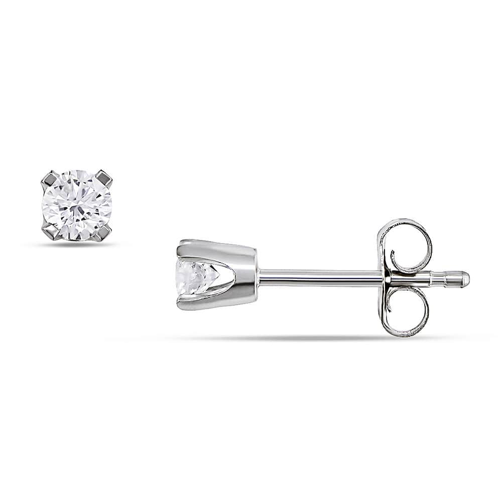 Miadora 14k Gold 1/5ct TDW Round Diamond Stud Earrings