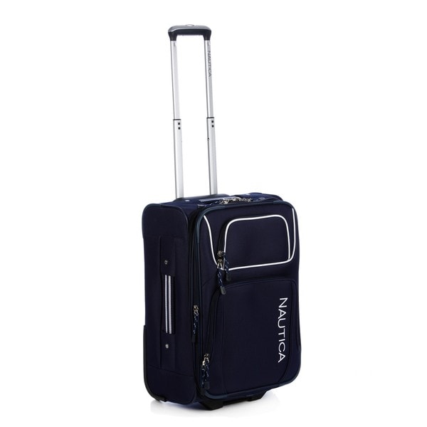 Nautica Steward Navy / White 21 inch Expandable Carry on Upright