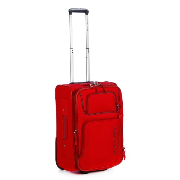 red carry on suitcase