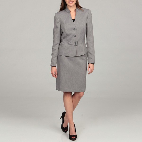 Tahari Women's Mandarin Collar Novelty Skirt Suit - Overstock™ Shopping ...